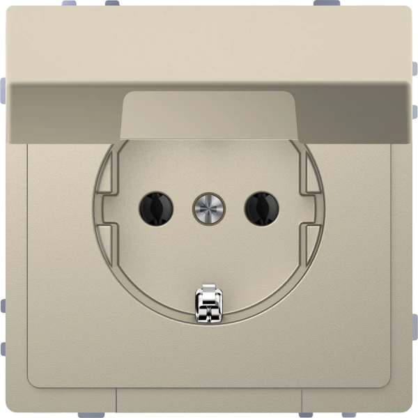 D-Life розетка з/к і кришкою, сахара Merten MTN2310-6033 Schneider Electric