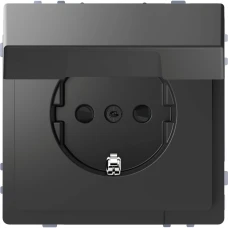 Schneider Electric Merten MTN2310-6034. D-Life розетка з/к і кришкою, антрацитовий