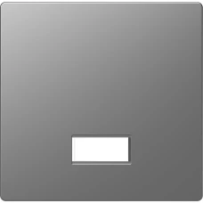 Schneider Electric Merten MTN3350-6036. D-life клавіша з прямокутним віконцем для символів, сталевий