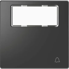 Schneider Electric Merten MTN3365-6034. D-life клавіша з полем для напису та символом "Дзвінок", антрацитовий