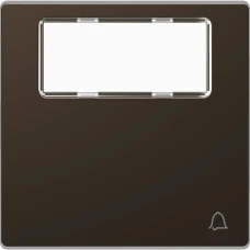 Schneider Electric Merten MTN3365-6052. D-life клавіша з полем для напису та символом "Дзвінок", мокко