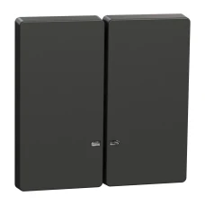 Schneider Electric Merten MTN3420-6034. D-life клавіша подвійна для LED, антрацитовий