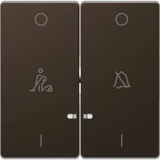 Schneider Electric Merten MTN3429-6052. D-life клавіша подвійна з символами «не турбувати» та «покоївка», мокко