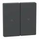 D-life клавіша для кнопкового вимикача жалюзі, антрацитовий Merten MTN3855-6034 Schneider Electric