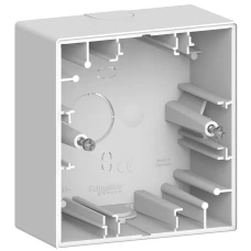 Schneider Electric Merten MTN4014-6535. D-Life коробка для накладного монтажу, 1 пост, білий лотос