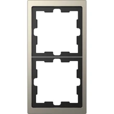 Schneider Electric Merten MTN4020-6550. D-life рамка 2-постова, нікелевий