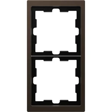 Schneider Electric Merten MTN4020-6552. D-life рамка 2-постова, мокко