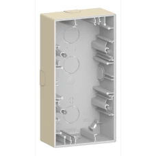 Schneider Electric Merten MTN4024-6533. D-Life коробка для накладного монтажу, 2 пости, сахара