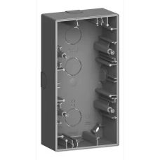 Schneider Electric Merten MTN4024-6534. D-Life коробка для накладного монтажу, 2 пости, антрацитовий