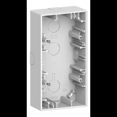 Schneider Electric Merten MTN4024-6535. D-Life коробка для накладного монтажу, 2 пости, білий лотос