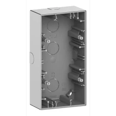 Schneider Electric Merten MTN4024-6536. D-Life коробка для накладного монтажу, 2 пости, сталевий