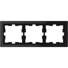 Schneider Electric Merten MTN4030-6503. D-life рамка 3-постова, чорний онікс
