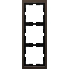 Schneider Electric Merten MTN4030-6552. D-life рамка 3-постова, мокко