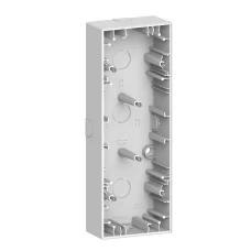 Schneider Electric Merten MTN4034-6535. D-Life коробка для накладного монтажу, 3 пости, білий лотос
