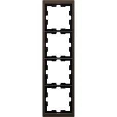 Schneider Electric Merten MTN4040-6552. D-life рамка 4-постова, мокко