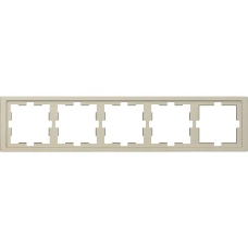 Schneider Electric Merten MTN4050-6533. D-life рамка 5-постова, сахара