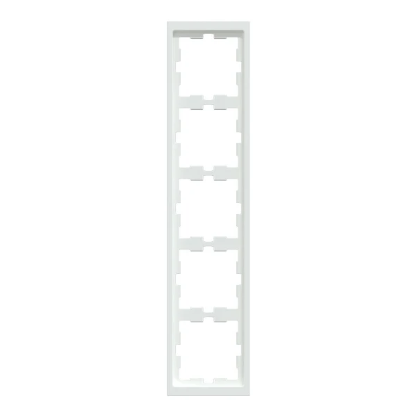 D-life рамка 5-постова, білий лотос Merten MTN4050-6535 Schneider Electric - Фото 2