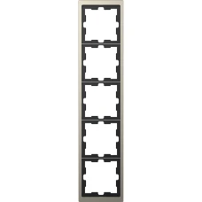 Schneider Electric Merten MTN4050-6550. D-life рамка 5-постова, нікелевий