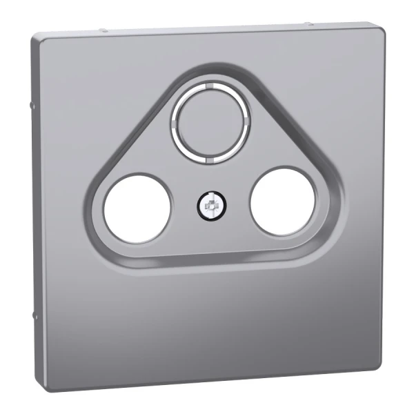 D-life центральна плата для TV розеток, сталевий Merten MTN4123-6036 Schneider Electric - Фото 1