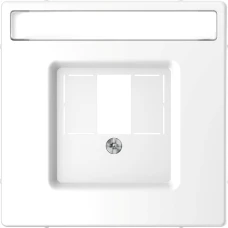 Schneider Electric Merten MTN4250-6035. D-life центральна плата для TAE/Audio/USB з полем для напису, білий лотос