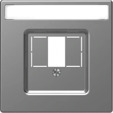 Schneider Electric Merten MTN4250-6036. D-life центральна плата для TAE/Audio/USB з полем для напису, сталевий