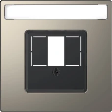 Schneider Electric Merten MTN4250-6050. D-life центральна плата для TAE/Audio/USB з полем для напису, нікелевий