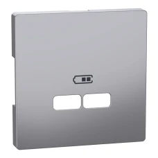 Schneider Electric Merten MTN4367-6036. D-life центральна плата для механізму зарядного пристрою USB, сталевий