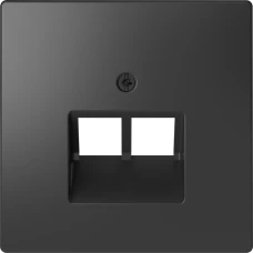 Schneider Electric Merten MTN4522-6034. D-life центральна плата для для розетки з роз’ємом RJ45, 2 пости, антрацитовий