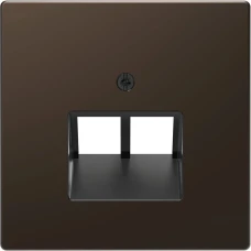 Schneider Electric Merten MTN4522-6052. D-life центральна плата для для розетки з роз’ємом RJ45, 2 пости, мокко