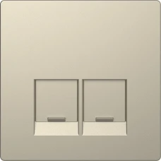 Schneider Electric Merten MTN4572-6033. D-life накладка для розетки із роз’ємом RJ45, 2 пости, сахара
