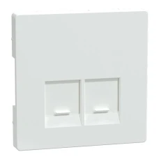 Schneider Electric Merten MTN4572-6035. D-life накладка для розетки із роз’ємом RJ45, 2 пости, білий лотос