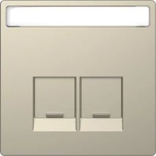 Schneider Electric Merten MTN4574-6033. D-life накладка з полем для напису для розетки із роз’ємом RJ45, 2 пости, сахара