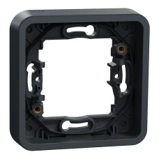 Schneider Electric Mureva Styl MUR34107. Рамка одномісна горизонтальна IP55, чорний