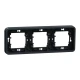 Рамка тримісна горизонтальна IP55, чорний Mureva Styl MUR34109 Schneider Electric