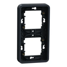 Schneider Electric Mureva Styl MUR34151. Рамка двомісна вертикальна IP55, чорний