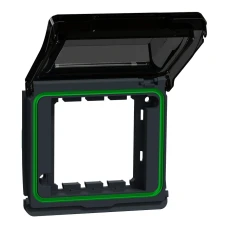 Schneider Electric Mureva Styl MUR35110. Кришка бокса для Unica New IP55, чорний