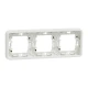 Рамка тримісна IP55, горизонтальна, білий Mureva Styl MUR39109 Schneider Electric