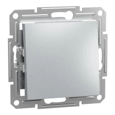 Schneider Electric Asfora EPH0100161. Вимикач одноклавішний, алюмінієвий