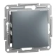 Вимикач одноклавішний, сталевий Asfora EPH0100162 Schneider Electric