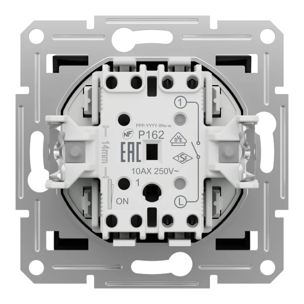 Вимикач одноклавішний, антрацитовий Asfora EPH0100171 Schneider Electric - Фото 3