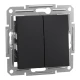 Вимикач двоклавішний, антрацитовий Asfora EPH0300171 Schneider Electric