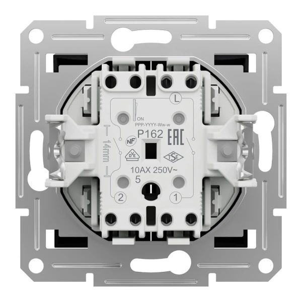 Вимикач двоклавішний, антрацитовий Asfora EPH0300171 Schneider Electric - Фото 3