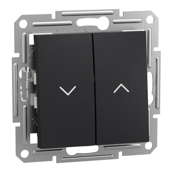 Вимикач для жалюзі, антрацитовий Asfora EPH1300171 Schneider Electric - Фото 1