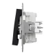 Вимикач трьохклавішний, антрацитовий Asfora EPH2100171 Schneider Electric