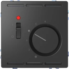 Schneider Electric Merten MTN5760-6034. D-life регулятор температури в приміщенні 230В з перемикачем та центральною платою, антрацитовий