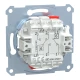 Механізм 2-клавішного перемикача, прохідний Merten MTN3126-0000 Schneider Electric