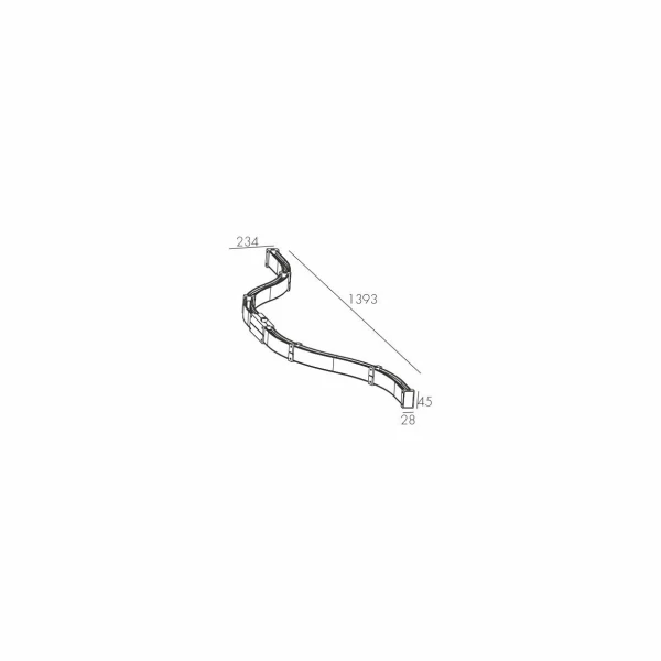 Магнітний шинопровід Skarlat MODENA RCD-S01 Curved Track BR+BK чорний 1740930 - Фото 2