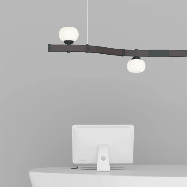 Магнітний шинопровід Skarlat MODENA RCD-S01 Curved Track BR+BK чорний 1740930 - Фото 3