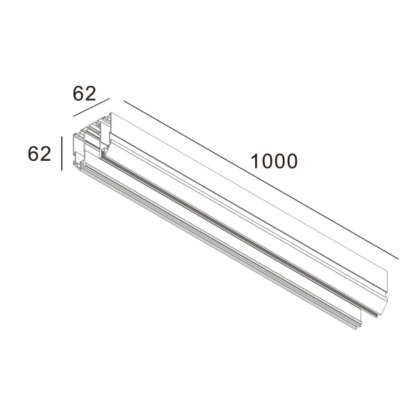 Магнітний шинопровід Skarlat RGD S48V 1M WH білий 1740877 - Фото 2