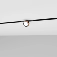 Skarlat FALLON RGD2019 7W BK+RGD 3000K чорний;рожеве золото 32643. Магнітний світильник